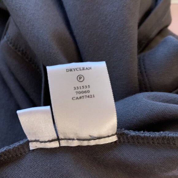 Ann Taylor Sz 10 Dress Fit Flare Shore Sleeved Gray Handkerchief Hem Knee Length - Picture 5 of 5